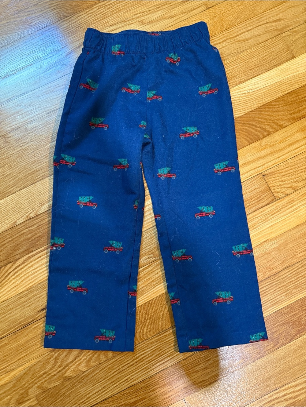 Kids Pajama Pants with Holiday Truck Print